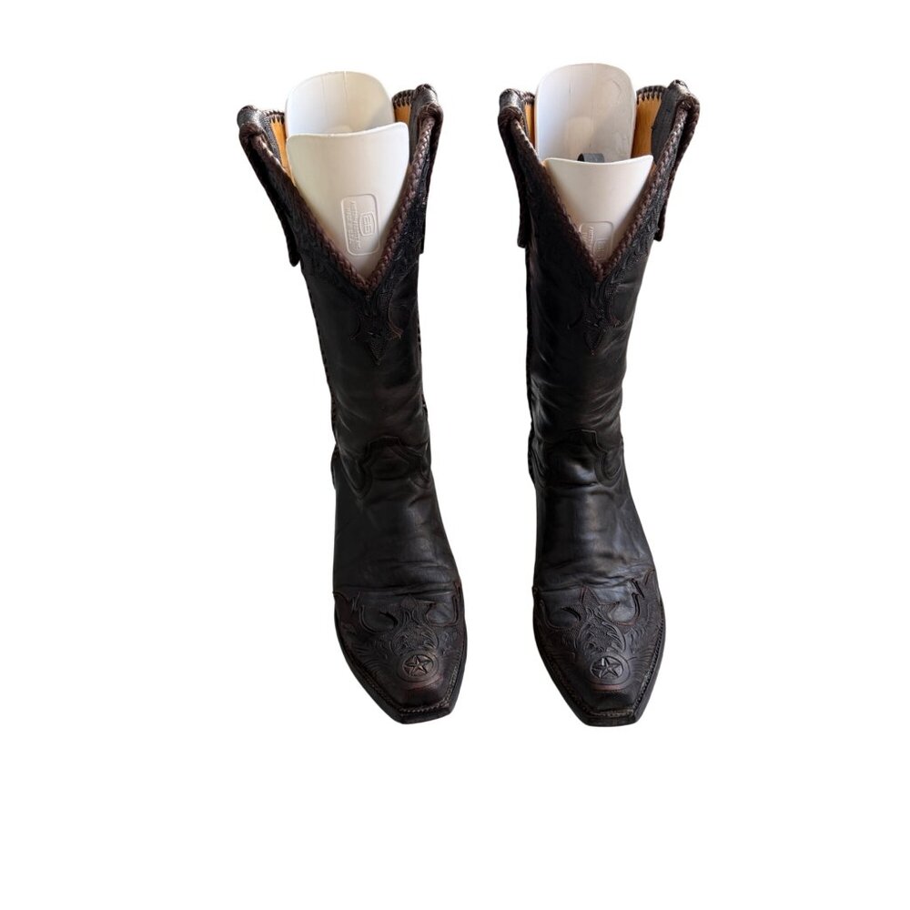 Old Gringo Julian Hand Tooled Cowboy Boots Men’s Size 8.5 D Women’s Size 10 - Picture 2 of 16